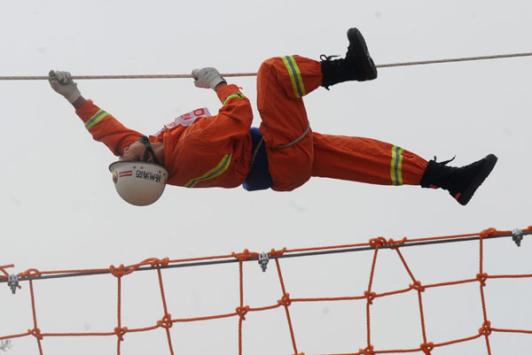 Firefighters feel competition heat