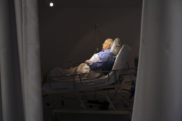 Sculpture of comatose leader stirs Israeli emotion