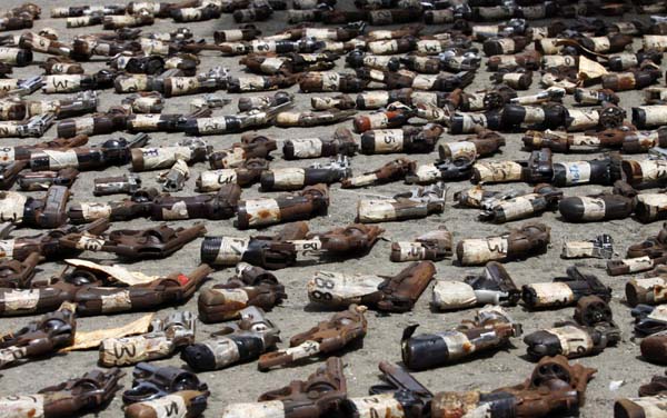 Illegal firearms destroyed in Panama City