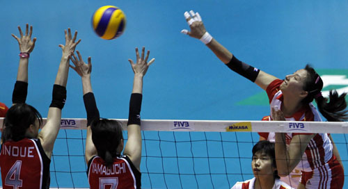 China beats Japan 3-1 in women's volley worlds