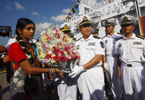 China's <EM>Peace Ark </EM>arrives in Bangladesh