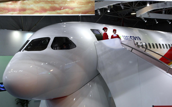 A look inside China's C919 passenger jet
