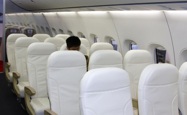 A look inside China's C919 passenger jet