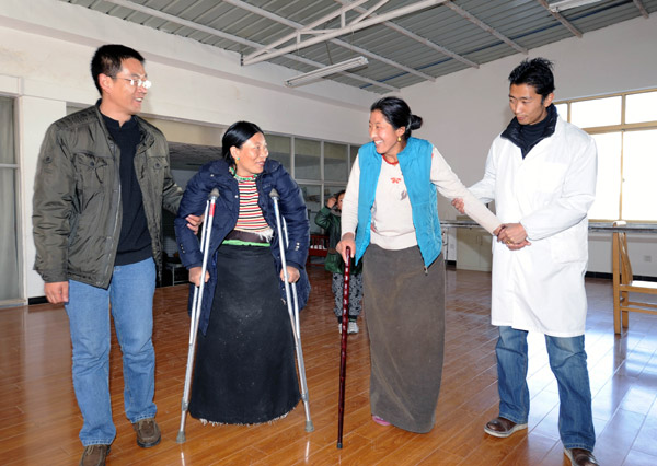 Quake victims rise to the challenge