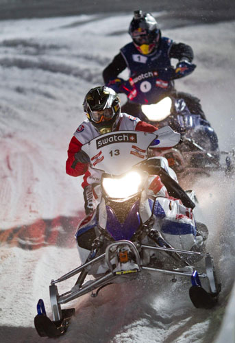 Snow mobile grand prix kicks off in Austria