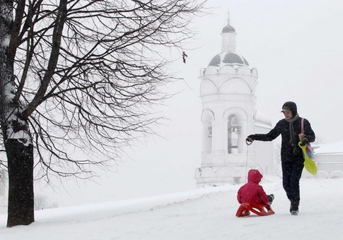 Moscow in white