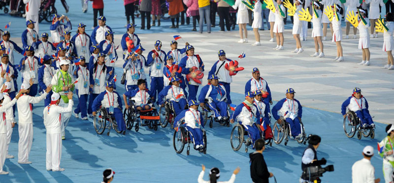 Photos: Opening ceremony of Asian Para Games