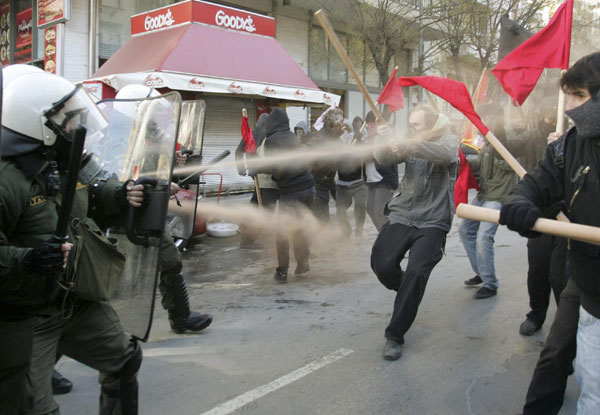 Greek protests against austerity policy escalate