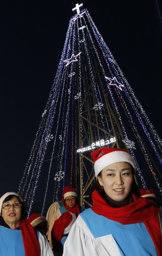 Christmas service on the stinging border 