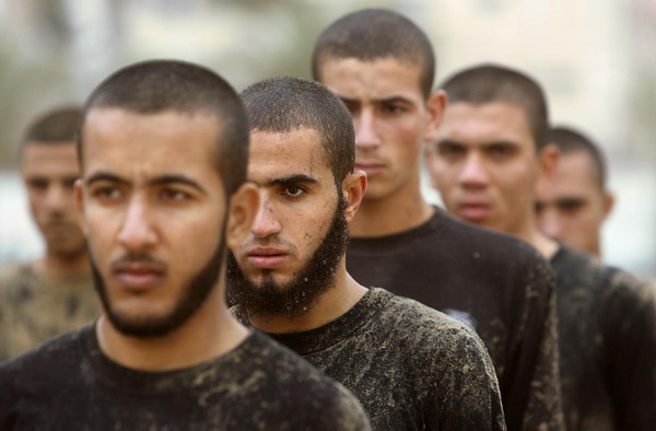 Hamas forces' training in Gaza City