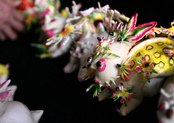 Dough rabbits rise for Spring Festival