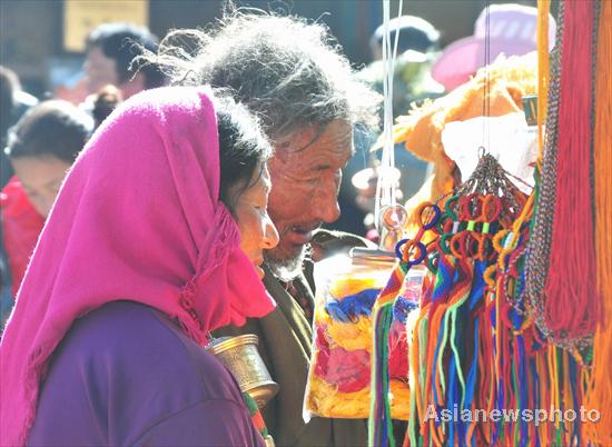 Jubilant Tibetans embrace New Year