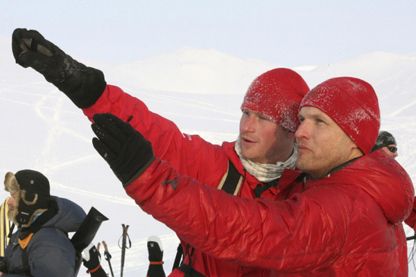 Prince Harry hits the ice for polar charity trek