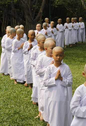 Young nuns of Thailand
