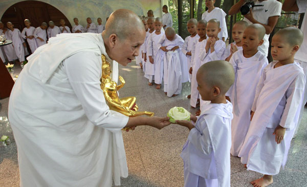 Young nuns of Thailand