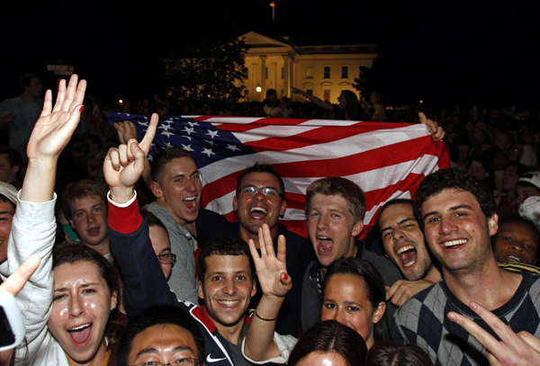 Crowds gather in NYC, DC after bin Laden killed