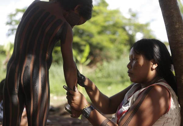 A glance at the life of Kayapo tribe in Amazon