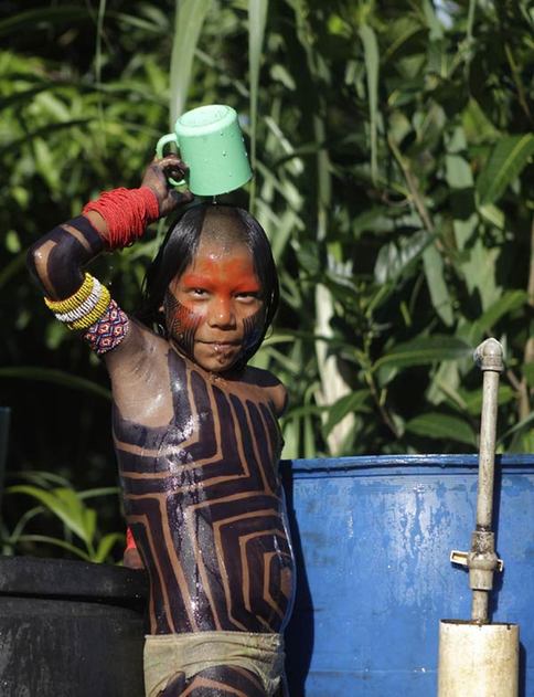 A glance at the life of Kayapo tribe in Amazon