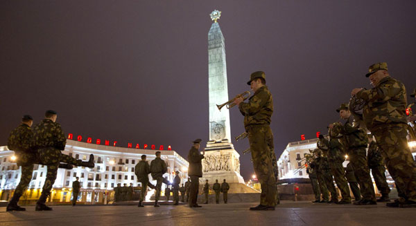 Rehearsal for Victory Day in Minsk