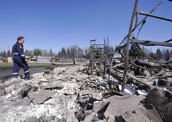 Canada town devastated by wildfires