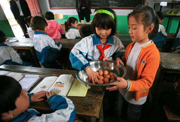 One-egg-a-day scheme improves pupils' diets