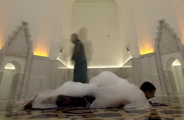 Get a soap massage in Istanbul