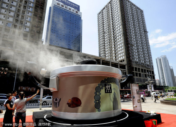 Oversized pot stops shoppers in their tracks