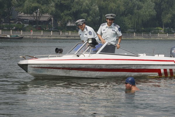 Boat patrols to stop lake swimmers