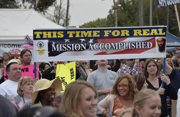 Navy ship that buried bin Laden returns to US port