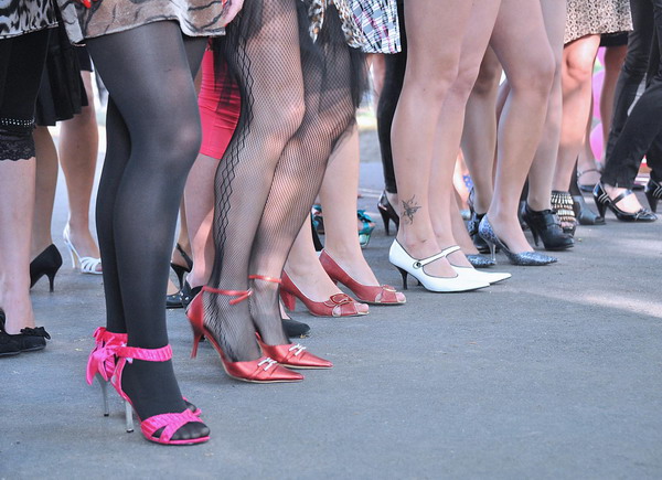 Running in heels in Estonia