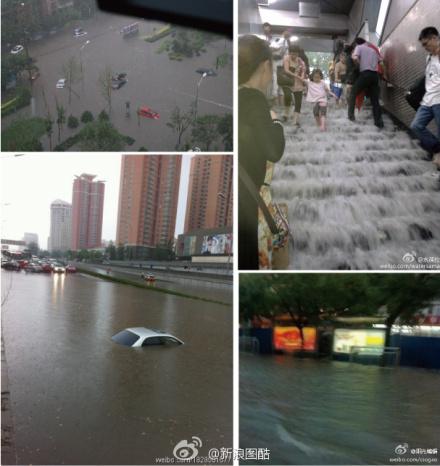 Heavy rain disrupts Beijing traffic