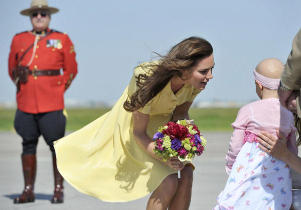 William and Kate arrive in Calgary