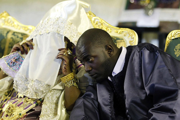 A mass wedding ceremony in Tripoli