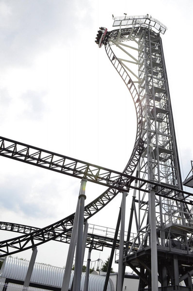 Sit tight! World's steepest roller coaster