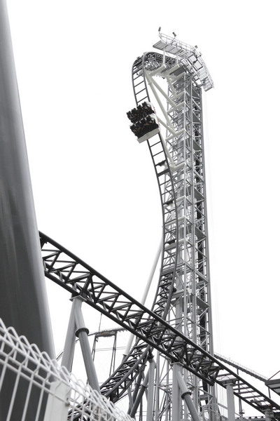 Sit tight! World's steepest roller coaster