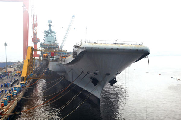 Aircraft carrier body refitted for research, training