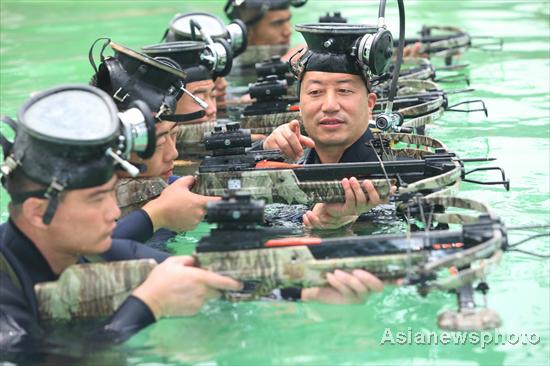 Camo to wetsuits as military heads underwater