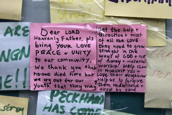 Peckham's peace wall