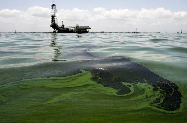 Black specter in Venezuelan lake