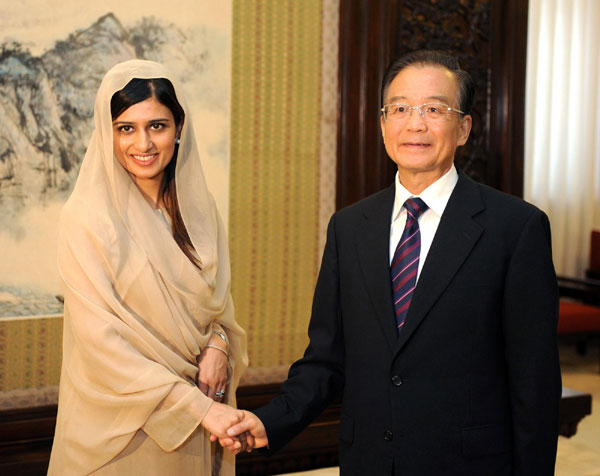 Premier Wen meets with Pakistani FM