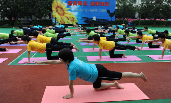 Drug addicts get a yoga fix