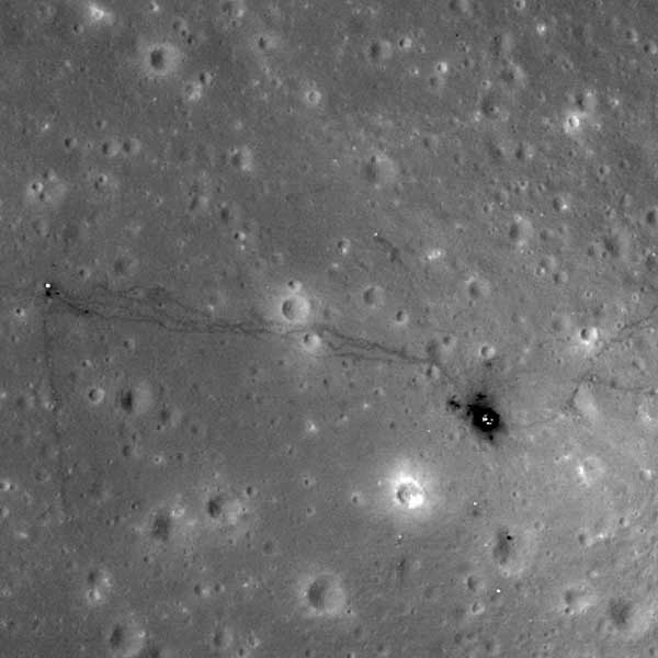 Photos show enduring traces of man's lunar visits