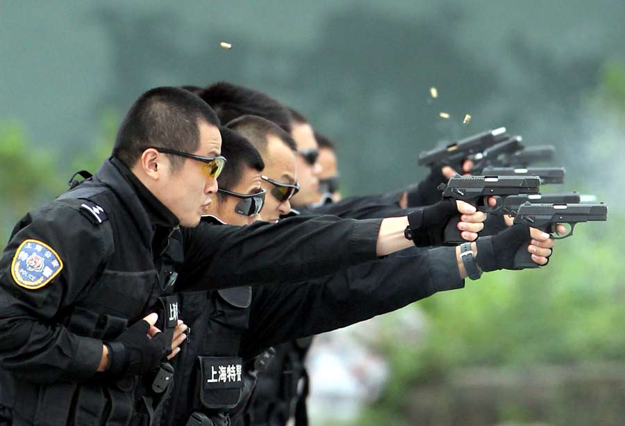 Anti-terror drill held in Shanghai
