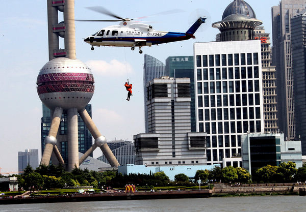 Air rescue drill