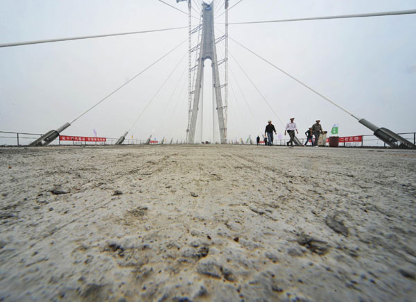 Wuhan's 7th Yangtze River bridge completes closure