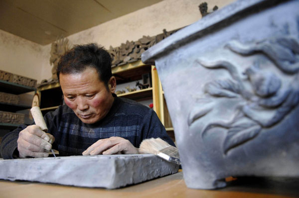 Building a future in ancient brick carving