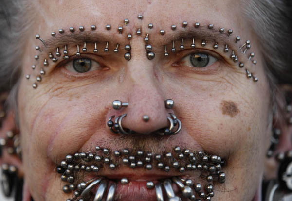 The 'Most Pierced Man' in the world