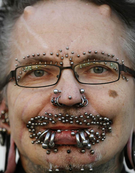 The 'Most Pierced Man' in the world
