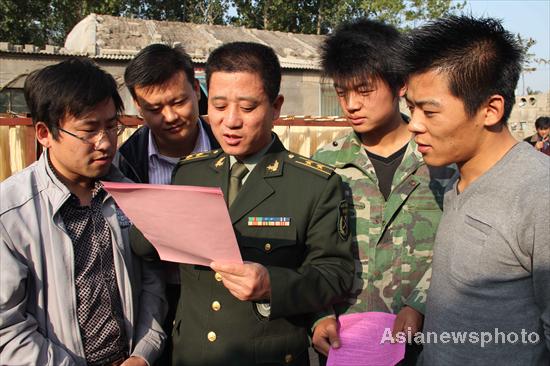 Testing times as China begins conscription week