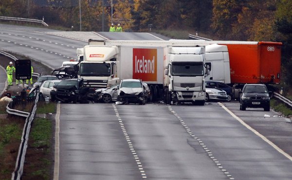 Seven die in 'fireball' road crash in UK